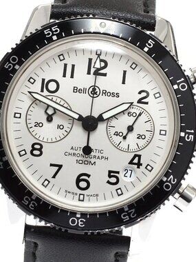 Bell ＆ Ross 520 Chronograph Date Silver Dial Automatic Men's Watch_942142